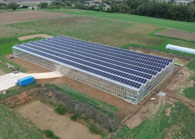 Serre agrivoltaïque(Bergerac – Dordogne 24)