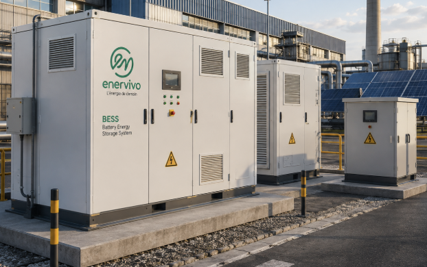 Intérieur de la serre agrivoltaïque ENERVIVO E-limentaires avec cultures en rangées sous structure métallique